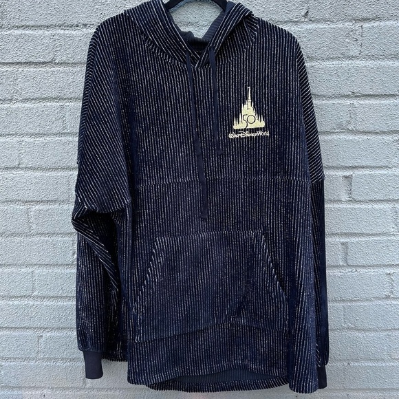 2021 Walt Disney World 50th Anniversary Corduroy Luxe Hoodie Spirit Jersey XXL - Picture 2 of 10